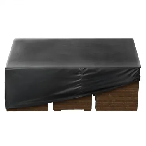 VEVOR Schutzhülle Abdeckung für Terrassenmöbel Gartenmöbel aus Oxford-Gewebe wasserfeste quadratische Terrassentischabdeckungen mit Belüftung für jedes Wetter, Abdeckplane (188 x 188 x 71 cm) – Bild 10