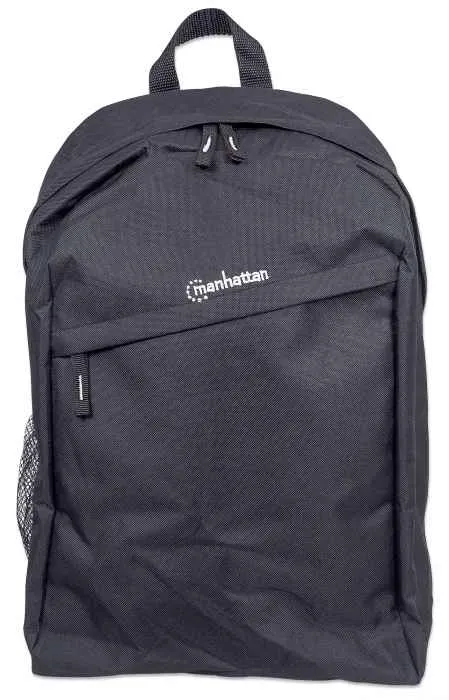 Manhattan Knappack Notebookrucksack, Für Notebooks bis 15,6", Top Load, sehr leicht, schwarz – Bild 3