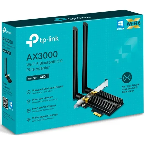 TP-Link AX3000-Wi-Fi 6-PCIe-Adapter mit Bluetooth 5.0 – Bild 2