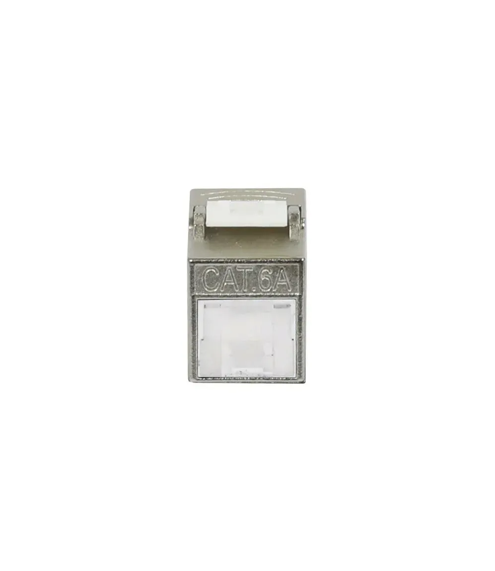 Keystone, Modul, TP-Buchse(RJ45), CAT6A, 500MHz, Slim-line/Short mit Staubschutzklappe, Synergy 21, – Bild 2