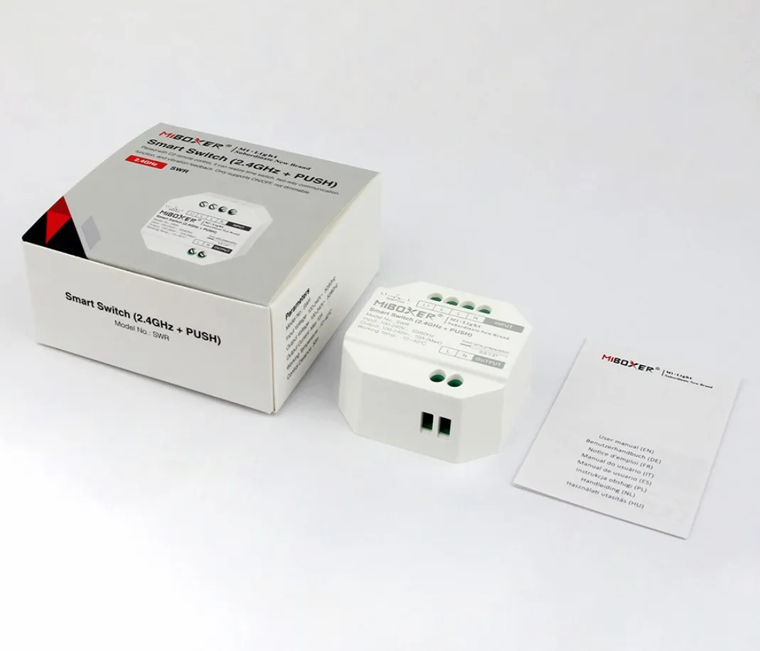 MiBoxer SWR Smart Switch 2,4G + Push – Funk-Schaltermodul (Tuya kompatibel) – Bild 2