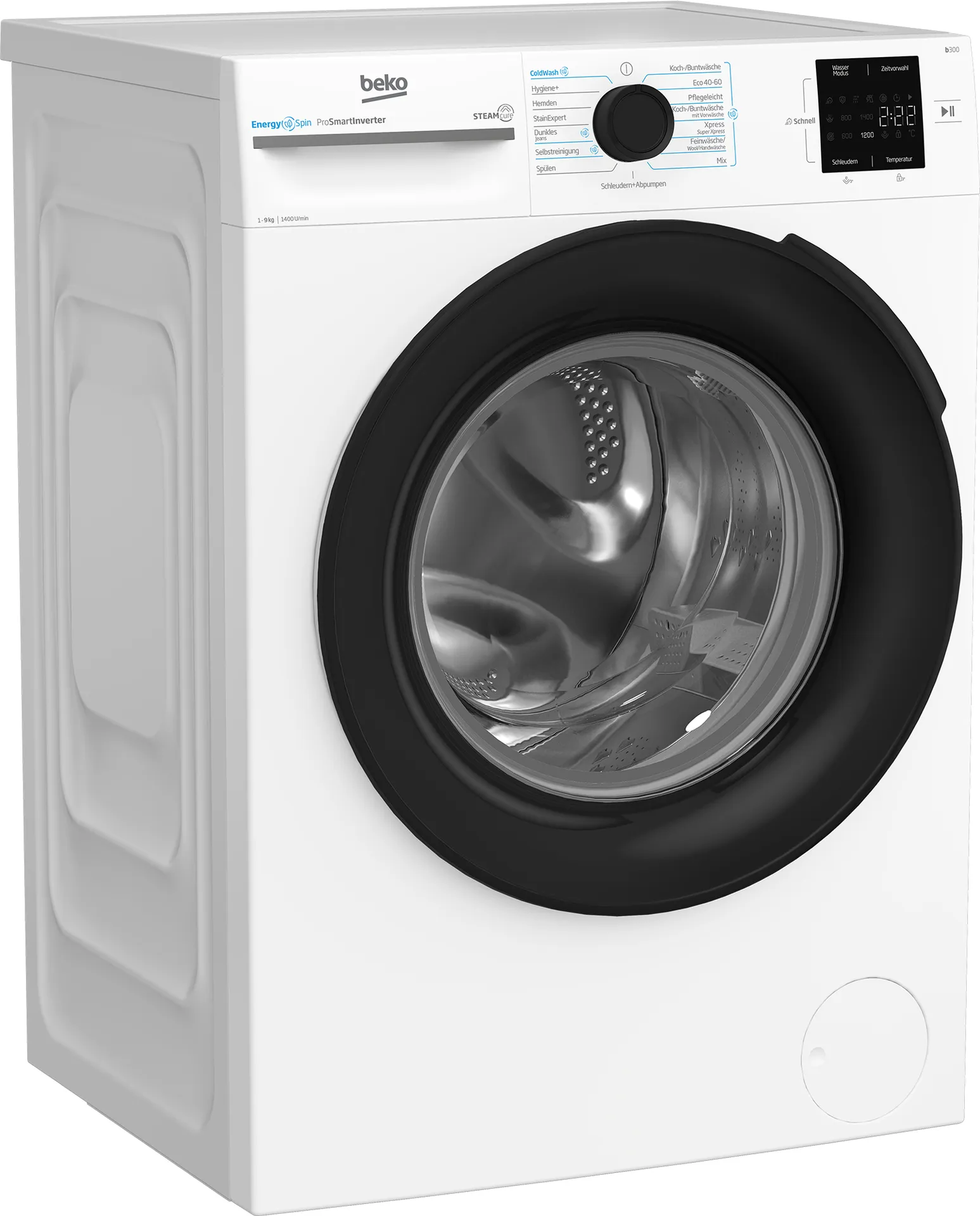 Beko b300 BM3WFU3941X Waschmaschine Frontlader 9 kg 1351 RPM Weiß – Bild 2