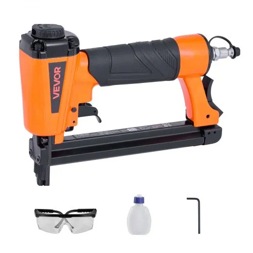 VEVOR Druckluftnagler, T50 Druckluft Tacker für 10,8 mm Krone, 4 -16 mm lange Klammern, 70 – 110 PSI Klammergerät für Holzbearbeitung, Polsterung, Stoff, Handwerk, DIY-Projekte VEVOR Druckluftnagler, T50 Druckluft Tacker für 10,8 mm Krone, 4 -16 mm lange Klammern, 70 – 110 PSI Klammergerät für Holzbearbeitung, Polsterung, Stoff, Handwerk, DIY-Projekte