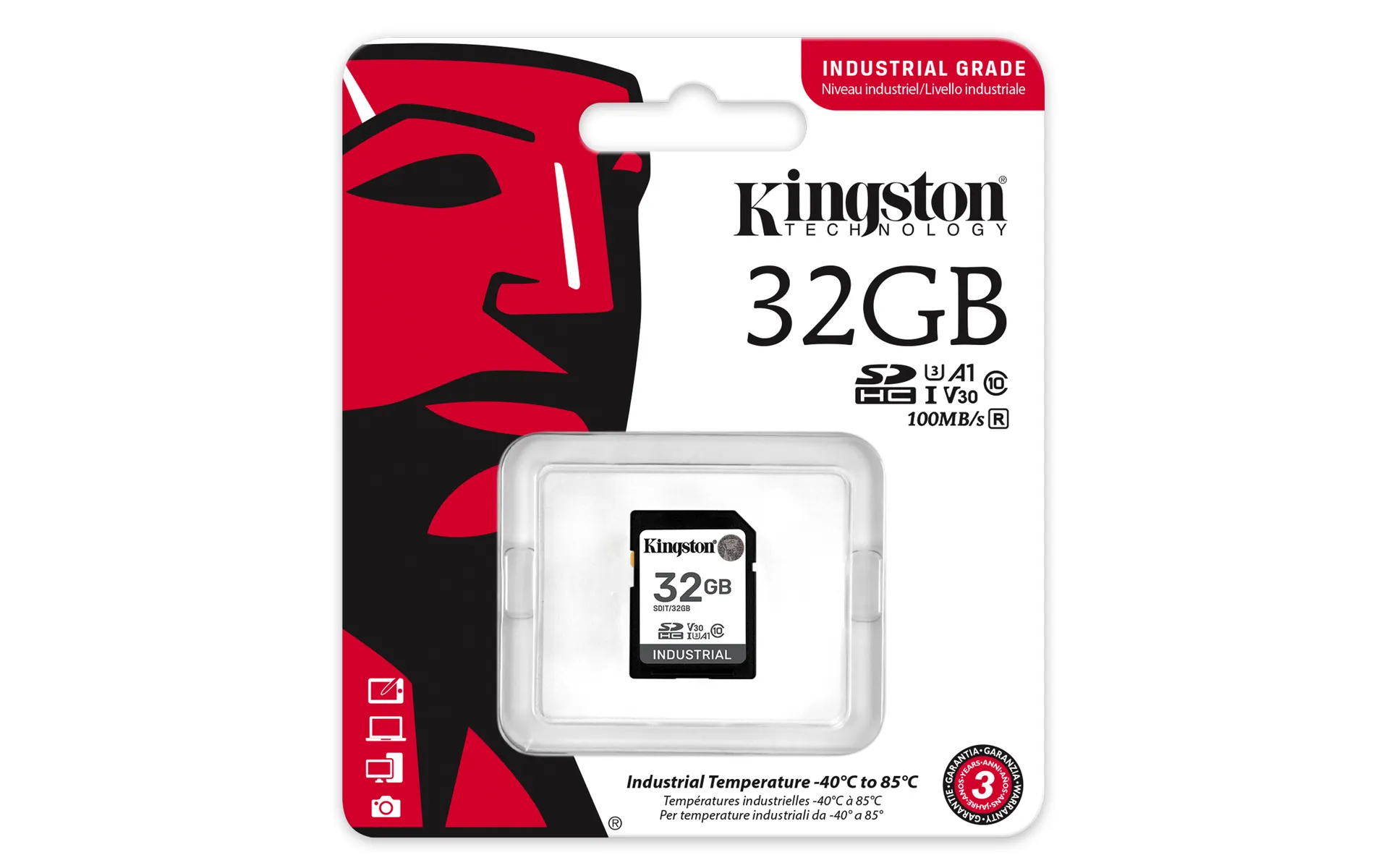 Kingston Technology 32G SDHC Industrial pSLC – Bild 3