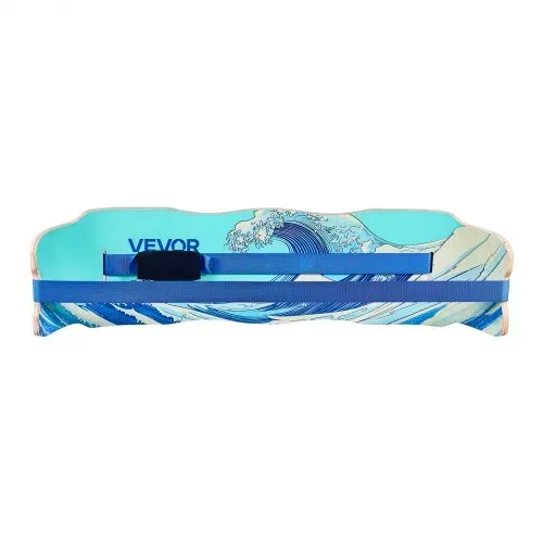 VEVOR Balance Board für Erwachsene (107 cm), Wackelbrett bis 200 kg Belastbar, Gebogenes Balance-Trainingsgerät mit Gurt für Core-Workouts Stehpultübungen Heim-Fitnessstudio Yoga, Blau – Bild 9