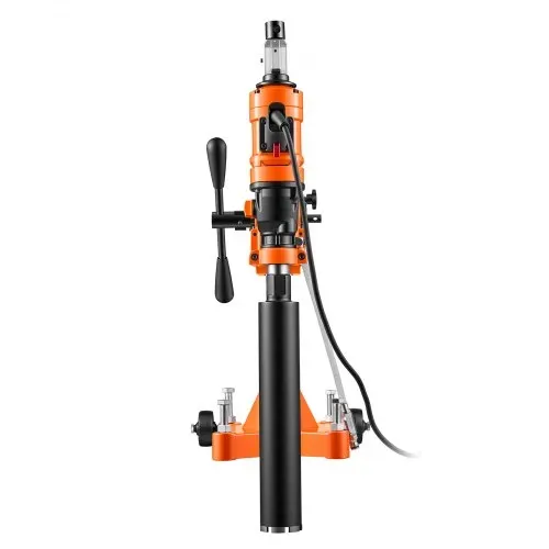 VEVOR Diamant Kernbohrmaschine 1500 W Kernbohrgerät Trocken/Nass max. 200 mm, für Beton Keramikfliesen Ziegel Asphalt Marmorböden, 4 Bohrer, 2-in-1 Hand-/Stativgerät, 1000/2300 U/min, UNC1 1/4–7 Gewinde – Bild 10