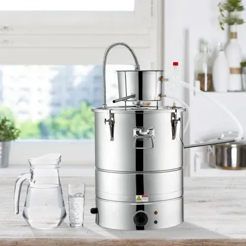 VEVOR Wasser Alkohol Destillierer 30 L Distillieranlage 1800 W Edelstahl Schnapsbrennen Destilliergerät Komplettes Set Enthalten, Ende Produkte Obstweinen, Whisky, Schnaps, Champagner, Wodka usw. – Bild 7