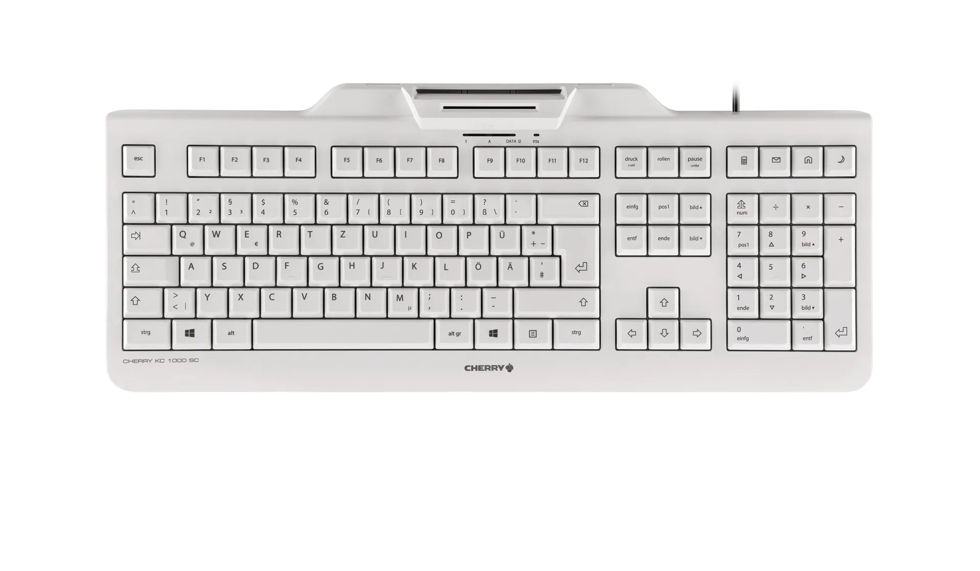 Contour Design KC 1000 SC Kabelgebundene Chipkarten Tastatur, Hell Grau, USB (QWERTZ – DE) Contour Design KC 1000 SC Kabelgebundene Chipkarten Tastatur, Hell Grau, USB (QWERTZ – DE)