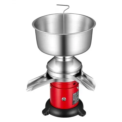 VEVOR Elektrischer Milchabscheider 40 W, 60 L/H Milchseparator mit Runder Standfuß Tastensteuerung, 10500 U/min Trennmaschine für Milch, Milchzentrifuge aus 304 Edelstahl mit 4,5L Milchtank für Küche – Bild 9
