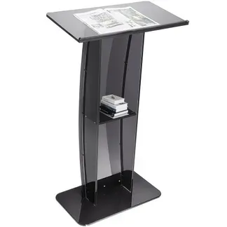 VEVOR Stehpult Rednerpult 685 x 330 x 1198 mm, Podium-Ständer mit Breiter Lesefläche und Aufbewahrungsregal, Stehschreibtisch für Kirche, Büro, Schule, Schwarzes Podium 30 kg Tragfähigkeit VEVOR Stehpult Rednerpult 685 x 330 x 1198 mm, Podium-Ständer mit Breiter Lesefläche und Aufbewahrungsregal, Stehschreibtisch für Kirche, Büro, Schule, Schwarzes Podium 30 kg Tragfähigkeit