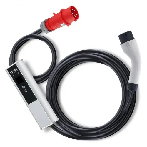 VEVOR Typ2 EV Ladekabel für Elektrofahrzeug 32A Ladegerät mit CEE 32 Stecker Wallbox 7,36kW(einphasig)/22kW(dreiphasig) 7,5m Ladekabel EV Ladestation 4 Stufen der Stromanpassung(16A/20A/24A/32A) – Bild 9