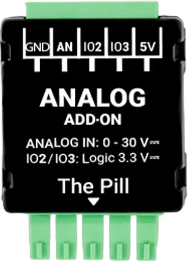 Shelly · The Pill · „Analog 0-30 V Add-on“ Shelly · The Pill · „Analog 0-30 V Add-on“