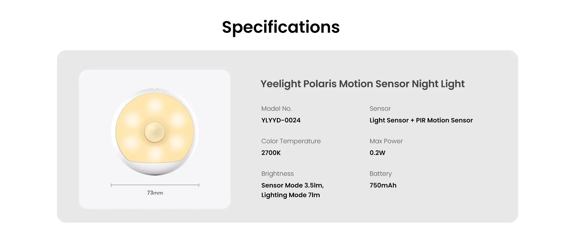 Yeelight Motion Sensor Nighlight – LED Produkt – Bild 8