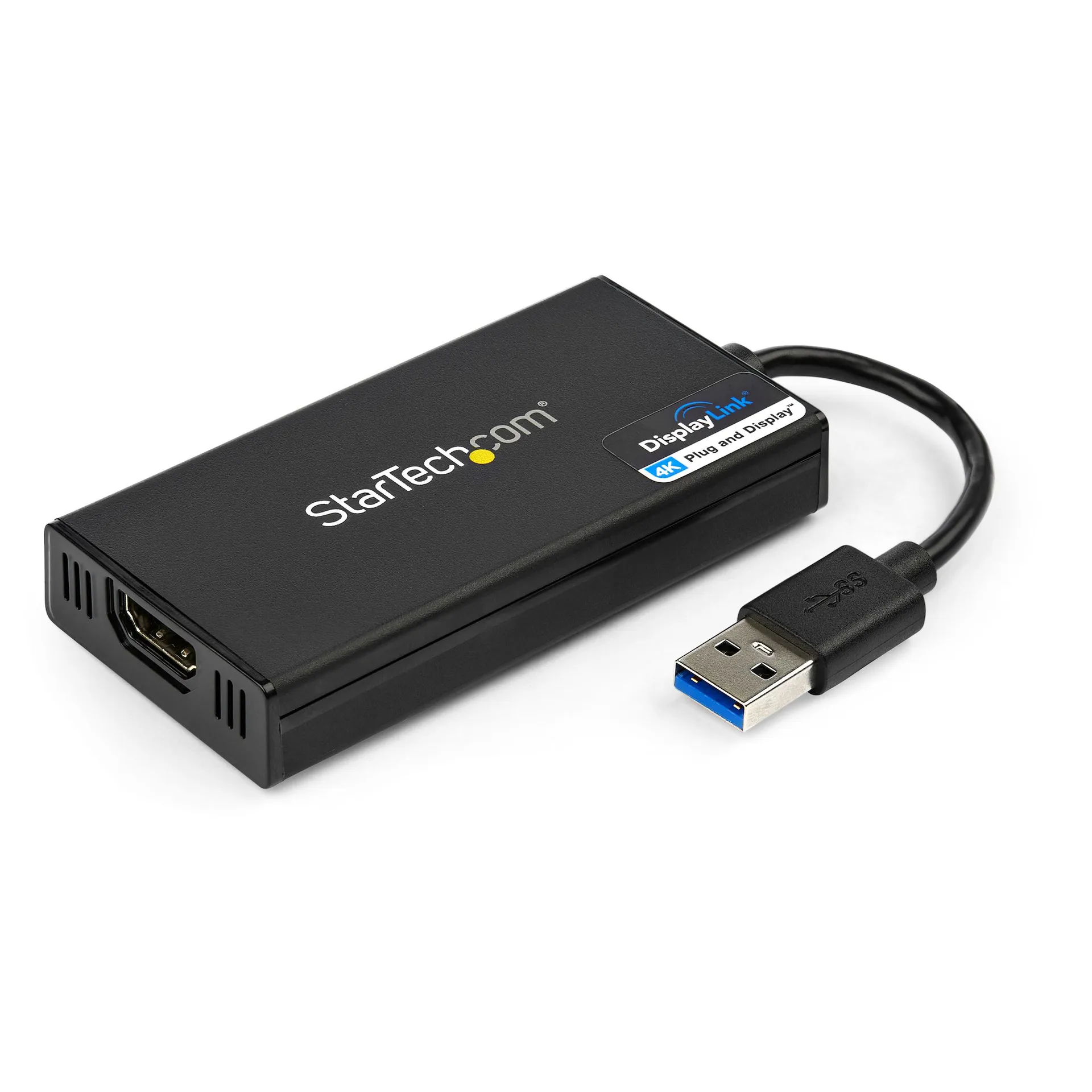 StarTech.com USB 3.0 auf HDMI Adapter – 4K 30Hz Ultra HD – DisplayLink zertifiziert – USB-A auf HDMI Display Adapter Konverter für Monitor – Externe Monitor Grafikkarte – Mac & Windows StarTech.com USB 3.0 auf HDMI Adapter – 4K 30Hz Ultra HD – DisplayLink zertifiziert – USB-A auf HDMI Display Adapter Konverter für Monitor – Externe Monitor Grafikkarte – Mac & Windows