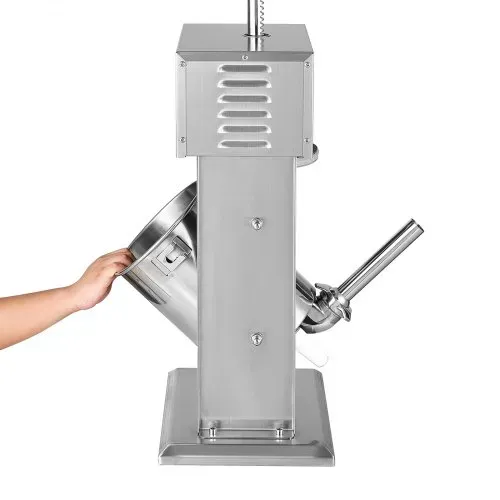 VEVOR elektrischer Wurstfüller 10 L Wurstfüllmaschine Fleischfüller mit stufenloser Geschwindigkeitsregelung & Pedal, Hochleistungsfüller aus Edelstahl mit 4 Wurstfüllrohren, Fleischfüllen – Bild 10