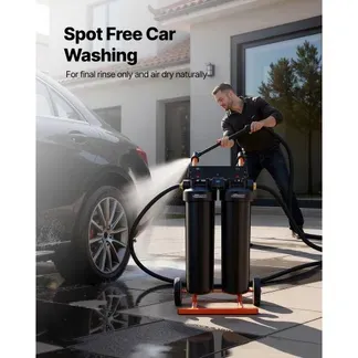 VEVOR Deionisiertes Wassersystem für Autowäsche 1250 L, Wasserdeionisierer für Autowäsche mit Dualen 4L Gemischten DI-Harz-Filterkartuschen, Deionized Autowaschanlage mit Rollen & TDS-Meter für KFZ VEVOR Deionisiertes Wassersystem für Autowäsche 1250 L, Wasserdeionisierer für Autowäsche mit Dualen 4L Gemischten DI-Harz-Filterkartuschen, Deionized Autowaschanlage mit Rollen & TDS-Meter für KFZ