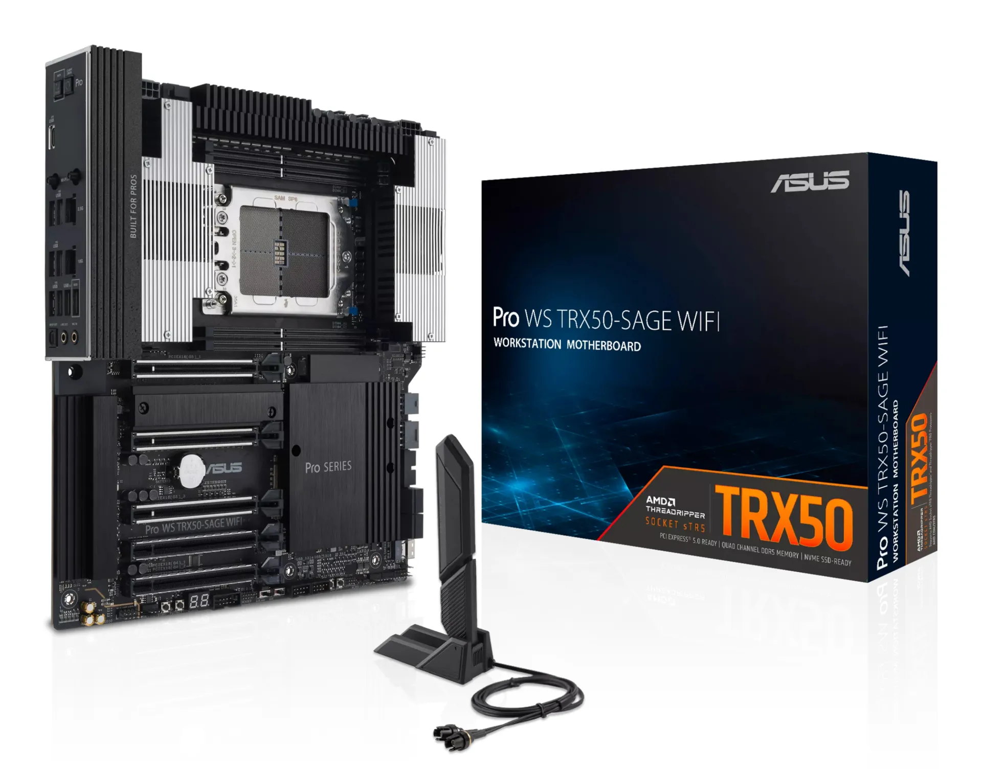 ASUS Pro WS TRX50-SAGE WIFI AMD TRX50 Socket sTR5 SSI CEB ASUS Pro WS TRX50-SAGE WIFI AMD TRX50 Socket sTR5 SSI CEB