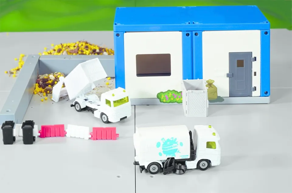 Siku Kommunal Set Kehrmaschine und Müllwagen – Bild 6