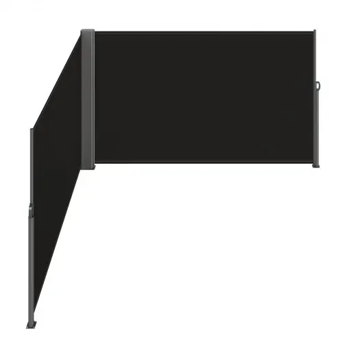 VEVOR Terrassen Windschutz 180 x 600 cm schwarz Rollo Seitenmarkise ausziehbar für den privaten oder gewerblichen Gebrauch – Bild 9