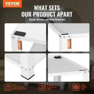 VEVOR Wäscheständer mit Ablagefach, 711,2 x 711,2 x 406,4 mm, Standplattform für Waschmaschine und Trockner, universelle Passform, 299,4 kg Kapazität, Multifunktionsbasis aus Stahl für Waschmaschine VEVOR Wäscheständer mit Ablagefach, 711,2 x 711,2 x 406,4 mm, Standplattform für Waschmaschine und Trockner, universelle Passform, 299,4 kg Kapazität, Multifunktionsbasis aus Stahl für Waschmaschine
