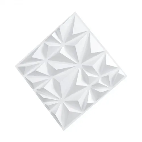 VEVOR 3D-Wandpaneele 33er-Set, 30x30 cm PVC-Moderne minimalistische Wandverkleidung, 2,97 m² Deckkraft, Wanddeko, Inneneinrichtung für Decke, Schlafzimmer, Wohn- und Spielzimmer, Mattweiß – Bild 8