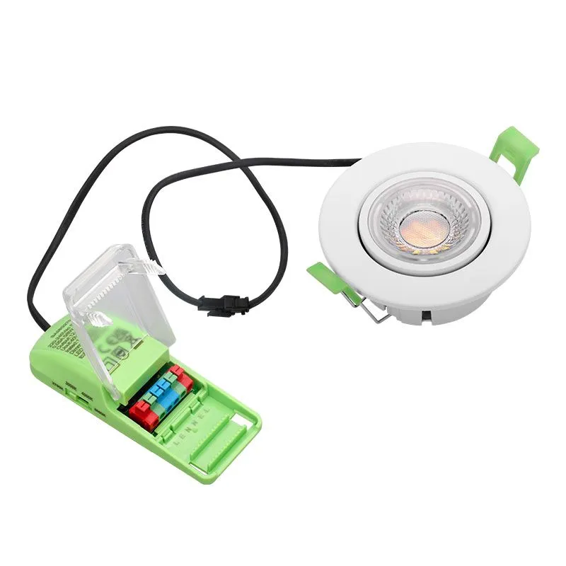 Synergy21 PHOS LED Deckeneinbauspot schwenkbar rund weiß – CCT & Power Switchable – Bild 4