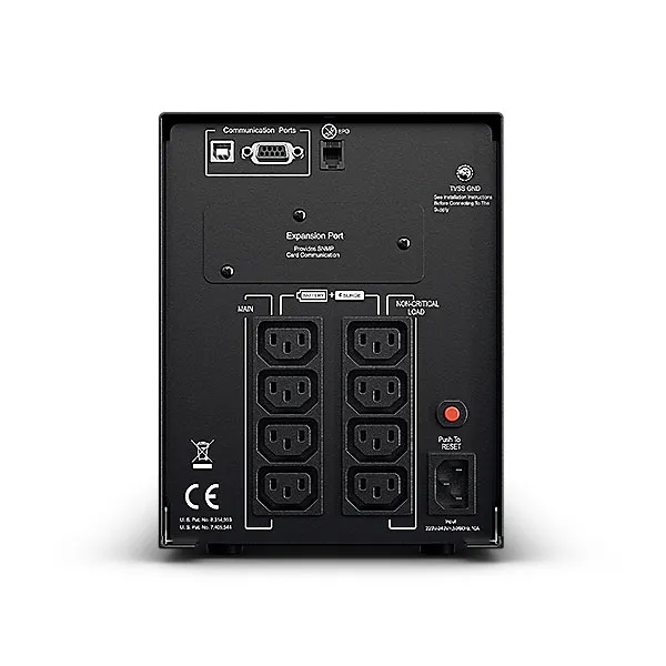 CyberPower USV, PR Tower-Serie, 1000VA/900W, Line-Interactive, reiner Sinus, LCD, USB/RS232, – Bild 4