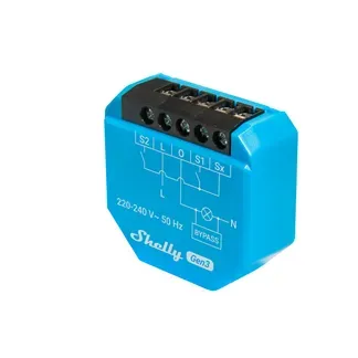 Shelly · Unterputz · „1L Gen3“ · ohne Neutralleiter · inkl. Bypass · WLAN · BT Shelly · Unterputz · „1L Gen3“ · ohne Neutralleiter · inkl. Bypass · WLAN · BT
