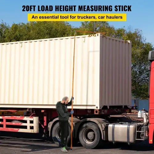 VEVOR Lasthöhen-Messstab, 141 cm robuster LKW-Höhenmessstab aus Fiberglas mit verstellbarer Stange, nicht leitender LKW-Höhenmessstab mit Tragetasche, Messstab für Lkws VEVOR Lasthöhen-Messstab, 141 cm robuster LKW-Höhenmessstab aus Fiberglas mit verstellbarer Stange, nicht leitender LKW-Höhenmessstab mit Tragetasche, Messstab für Lkws