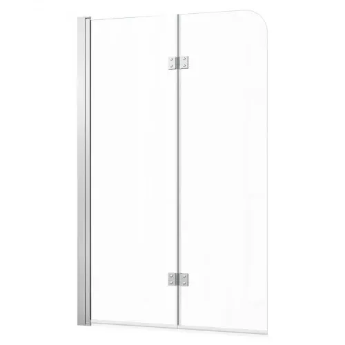 VEVOR Duschwand für Badewanne 1,2x1,4 m Teilrahmenlos 6 mm Silber, Badewannenfaltwand Zweiflügelig Klares Sicherheitsglas Nano-Beschichtung 180° Faltbar Auslaufsichere Dichtung – Bild 8