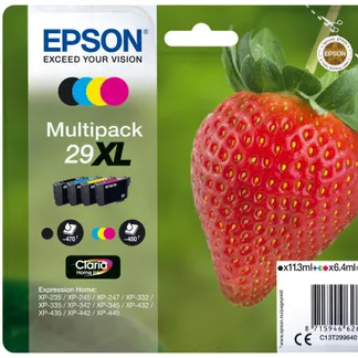 Epson Strawberry Multipack 4-colours 29XL Claria Home Ink Epson Strawberry Multipack 4-colours 29XL Claria Home Ink