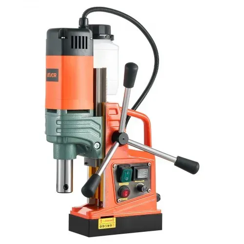 VEVOR Magnetbohrmaschine, 1450-W-Motor, 50 mm Kernbohrdurchmesser, 13000 N Magnetkraft, Elektrische Kernbohrmaschine mit 6 Kernbohrern, Variable Drehzahl, Bohrmaschine für Metalloberflächen – Bild 10