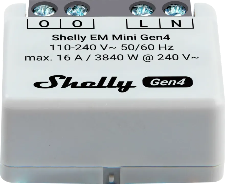 Shelly · Unterputz · "EM Mini Gen4" · Relais · max 8A · 1 Kanal · WLAN · Matter · Zigbee · Bluetooth – Bild 6