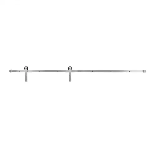 VEVOR Schiebetürsystem 2,44 m, Schiebetürbeschlag, Tragkraft 150 kg, kompatibel mit 107 bis 122 cm Breite & 34,92 bis 44,45 mm Dicke, langlebige Schiene & J-förmige Rolle – Bild 10