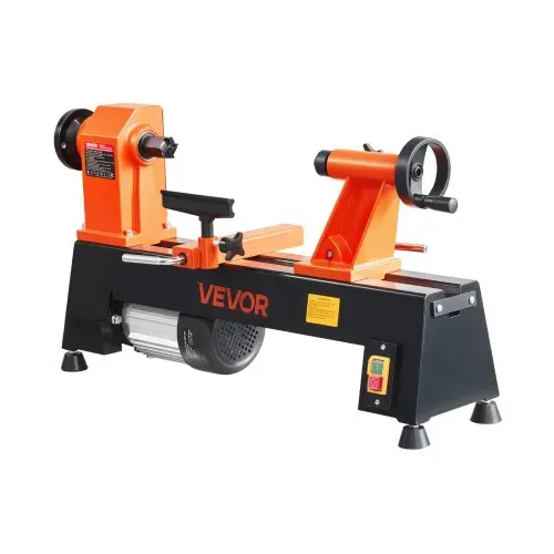 VEVOR Drechselbank 304 x 465 mm 3/4 PS Tischdrehbank mit 5 Drehzahlstufen für Tischbeine Spazierstöcke und Große Holzwerkstücke, 650/1100/1600/2200/3200 U/min, Thermoschutz und Robuster Metallrahmen – Bild 10