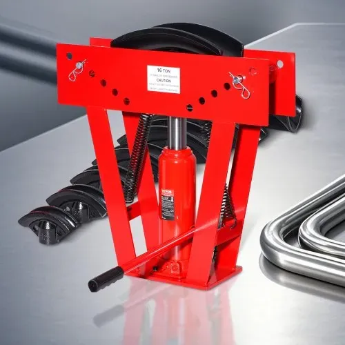 VEVOR Rohrbiegemaschine hydraulisch, 16 Tonnen Rohrbiegegerät, Rohrbieger mit 8 Matrizen (1/2, 3/4, 1, 1-1/4, 1-1/2, 2, 2,5, 3 Zoll), 90-180° verstellbaren Rollen zum Biegen verschiedener Metallarten – Bild 7
