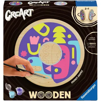 CreArt Wooden – Eckige Formen, Malen CreArt Wooden – Eckige Formen, Malen