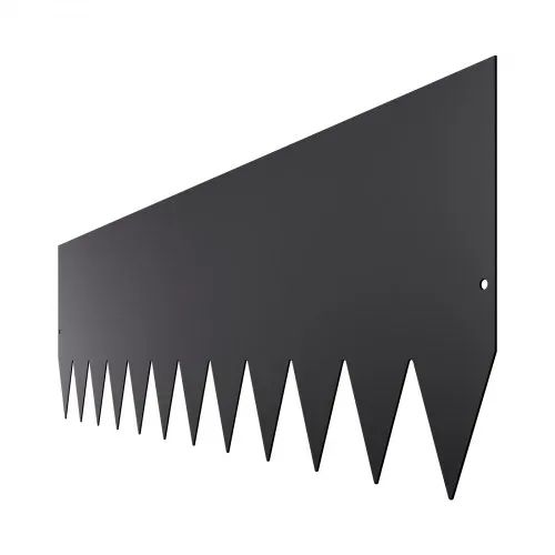 VEVOR Rasenkante, 4er-Set, 1016x304,8x1,5 mm, rostbeständige Beeteinfassung aus Metall, Beetumrandung, Raseneinfassung, einfach zu installieren, Trennwand für Blumenbeete, Hofwege schwarz – Bild 9