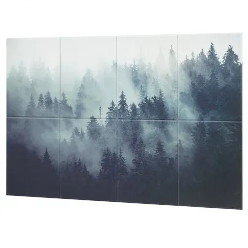 VEVOR 8er-Pack Akustikpaneele, 1200x800x10 mm, Akustik Wandpaneele, selbstklebende, schalldämpfende & absorbierende Platten für Zuhause, Büro, Studio, Spielzimmer, Theater, Wald – Bild 8