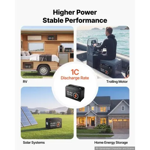VEVOR LiFePO4 Batterie 24 V 50 Ah 50 A Lithiumbatterie mit Bluetooth BMS, Geeignet für Wohnmobile Campingwagen Solarenergiespeicher und Elektromotoren, 20-29,2 V DC, Niedertemperaturschutz, 1280 Wh – Bild 3