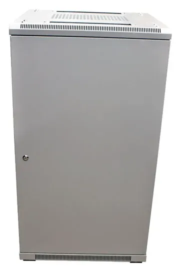 ALLNET 19"Schrank, 22HE, B600/T 600mm, Glastür, Lichtgrau, SNB-Serie, – Bild 2