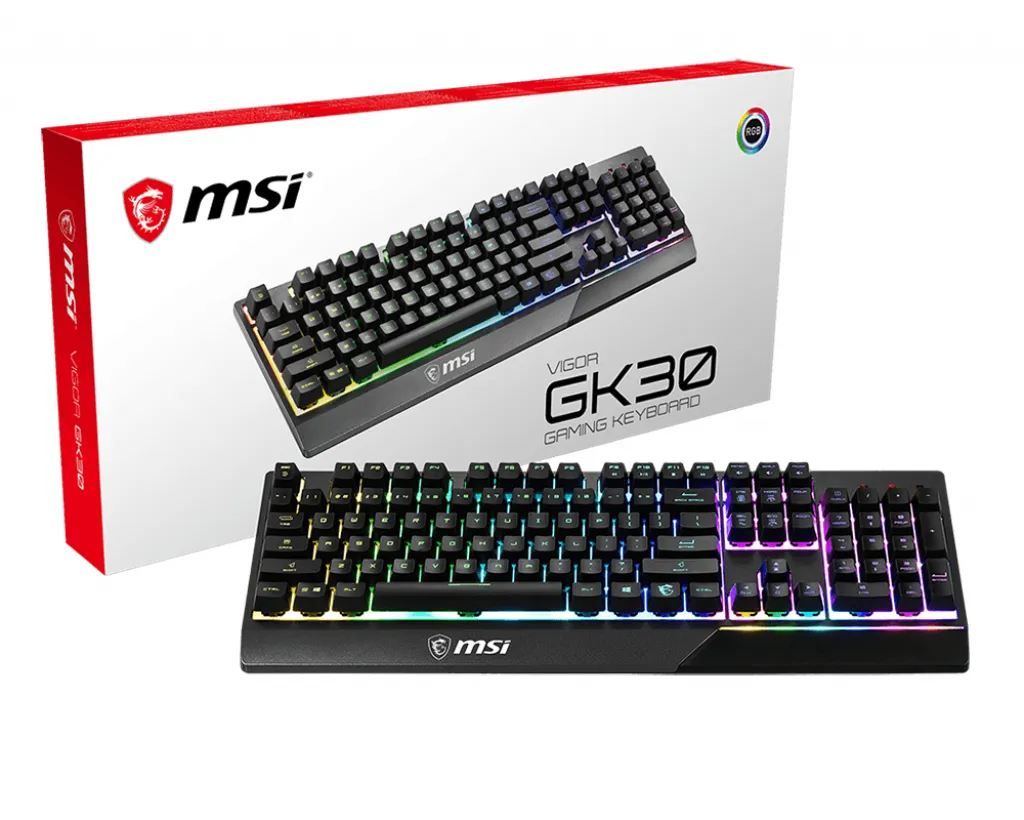 MSI Vigor GK30 Tastatur Gaming USB QWERTZ Deutsch Schwarz MSI Vigor GK30 Tastatur Gaming USB QWERTZ Deutsch Schwarz