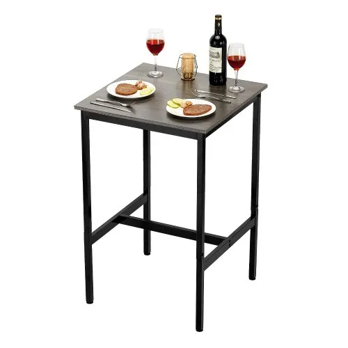 VEVOR Bartisch Bistrotisch Kneipentisch mit Metallrahmen, kleiner Küchentisch Esstisch (610 x 610 x 914 mm), Ausstellungstisch für Wohnzimmerpartys Pubs Esszimmer Cafés, rustikales Braun & Schwarz VEVOR Bartisch Bistrotisch Kneipentisch mit Metallrahmen, kleiner Küchentisch Esstisch (610 x 610 x 914 mm), Ausstellungstisch für Wohnzimmerpartys Pubs Esszimmer Cafés, rustikales Braun & Schwarz
