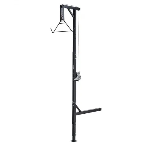 VEVOR Game Hoist mit Seilwinde & Gambrel, 272 kg Tragkraft, Lkw Wildhebezeug mit 5,08 cm Empfänger, 360-Grad-Schwenkschaft & einstellbarer Höhe, zum Häuten & Säubern von Wild im Jagdspiel – Bild 8