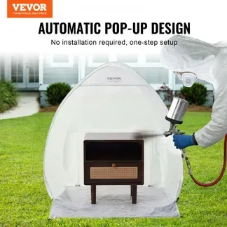 VEVOR Sprühfarben-Unterstand, 40 x 35 x 40 Zoll, tragbares Pop-Up-Sprühfarbenzelt mit integriertem Boden, Abluftfenster und Aufbewahrungstasche, faltbare Lackierkabine für Möbel, DIY-Hobby-Werkzeug-Malstation VEVOR Sprühfarben-Unterstand, 40 x 35 x 40 Zoll, tragbares Pop-Up-Sprühfarbenzelt mit integriertem Boden, Abluftfenster und Aufbewahrungstasche, faltbare Lackierkabine für Möbel, DIY-Hobby-Werkzeug-Malstation