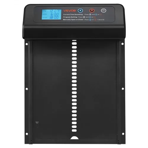 VEVOR Automatische Hühnerklappe, Hühnerstalltür mit Timer, manueller Einstellung & Einklemmschutz, Elektrischer Hühnerauslauf-Toröffner mit wasserdichter Versiegelung, Schwarz, 350x250x73 mm – Bild 10