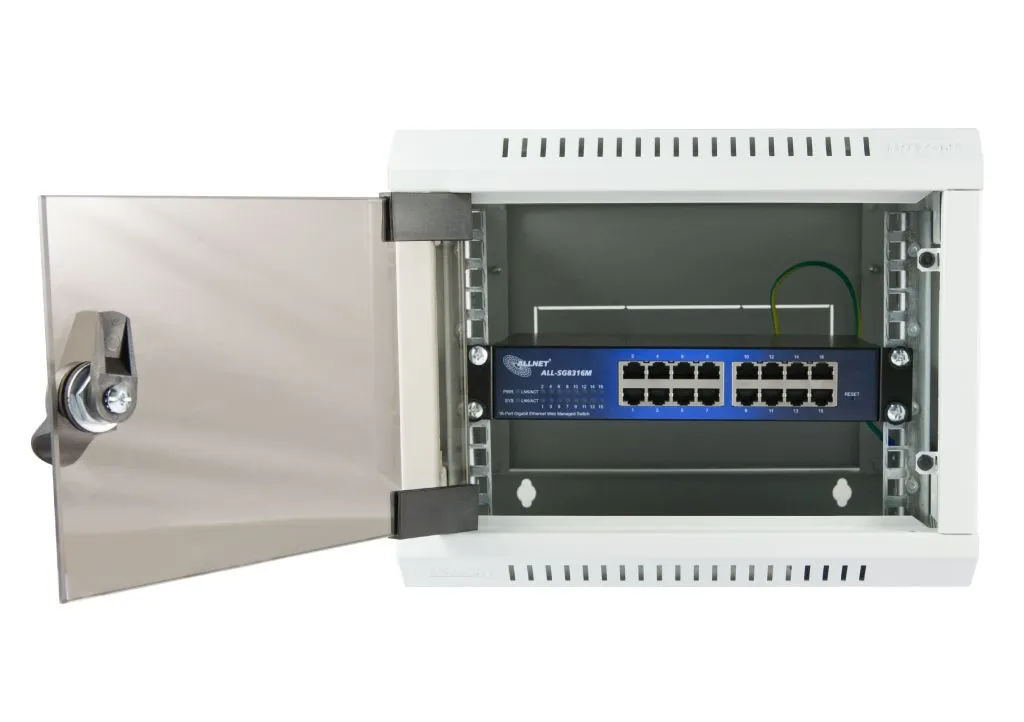 ALLNET Switch smart managed 16 Port Gigabit / 16x LAN / Lüfterlos / 19" & 10"/ "ALL-SG8316M" – Bild 4