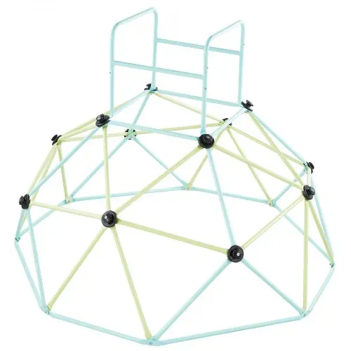 VEVOR Kletterkuppel geometrisches Klettergerüst (183 cm) breit, 270 kg belastbares Klettergerüst, Klettergerät für Kinder von 3 bis 10 Jahren Gartenspielzeug Spielplatz blau + grün – Bild 10