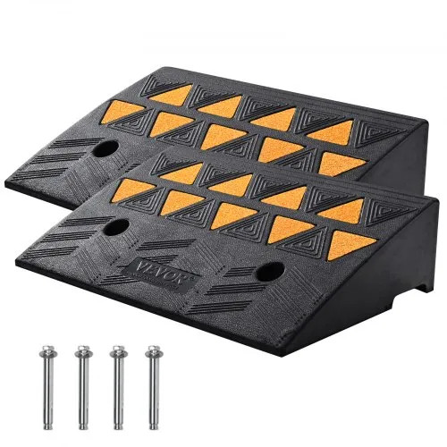 VEVOR 2xSchwellenrampe Vollgummi Türschwellenrampe Max. Tragfähigkeit bis zu 15Tonnen Bordsteinrampe 48,3x33x12,7cm Rollstuhlrampe Auffahrrampe Gummirampe Ideal für unebenen Boden Bordsteinkanten VEVOR 2xSchwellenrampe Vollgummi Türschwellenrampe Max. Tragfähigkeit bis zu 15Tonnen Bordsteinrampe 48,3x33x12,7cm Rollstuhlrampe Auffahrrampe Gummirampe Ideal für unebenen Boden Bordsteinkanten