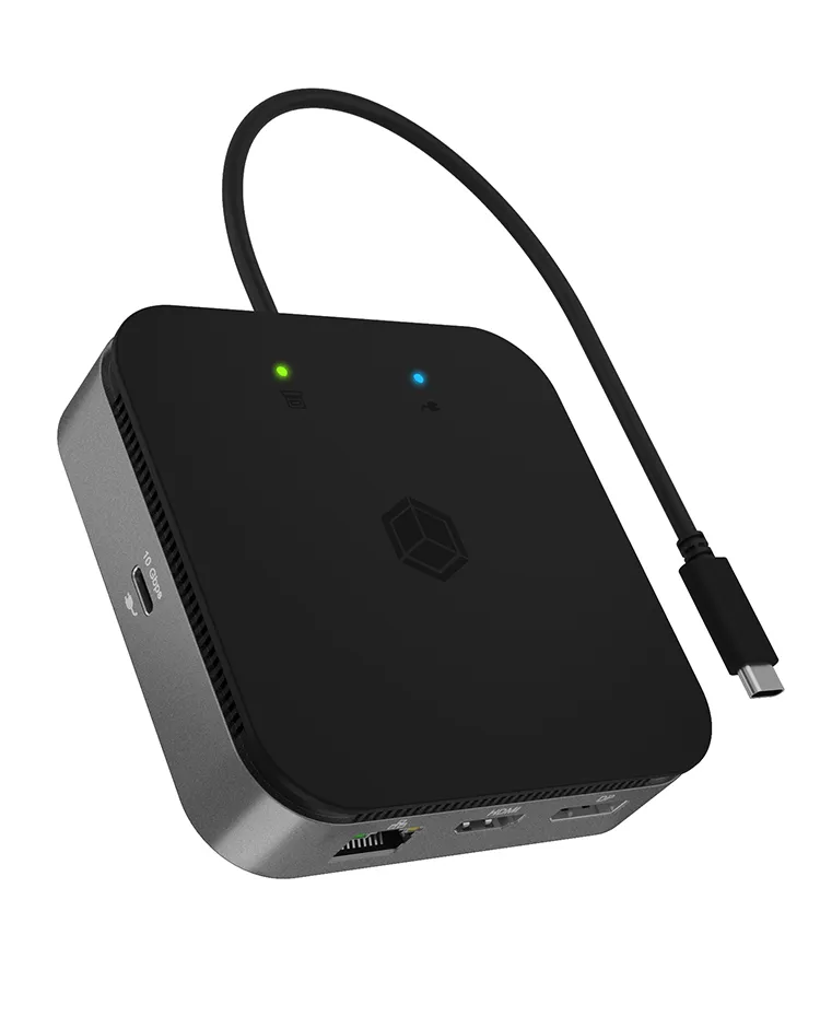 ICY BOX 7-in-1 USB4® DockingStation mit zweifacher Videoausgabe ICY BOX 7-in-1 USB4® DockingStation mit zweifacher Videoausgabe